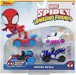 Spidey und seine Super-Freunde SNF0200 Metal Vehicles Set of 4 Toys from 3 Years