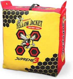 Morrell Yellow Jacket Supreme 28 Pound Field Point Archery Bag Target with Dual Shooting Sides and Multiple Bullseyes, Yellow