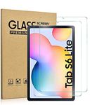 KATUMO [2 Pack Screen Protector compatible with Samsung Galaxy Tab S6 Lite 10.4 inch 2024 2022 2020 (SM-P620/P625/P610/P615/P613/ P619) HD Clear Scratch Resistant Tempered Glass Film Tablet S6 Lite