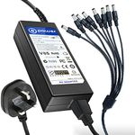 T POWER Ac Adapter for 12V CS POWER SUPPLY MODEL: CS-1202000 (With 6~8 WAYS CABLE CORD) Charger Power Supply