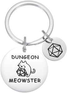 HUTIMY Dungeons And Dragons Gifts for Men Women Adults Him Funny Unique Husband Dungeon D N D Jewelry Dnd Keychain