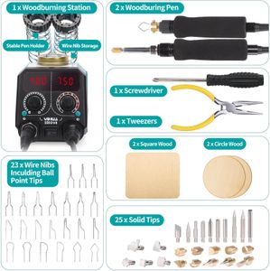 YIHUA 939D-VII Pyrography Kit – Adjustable Wood Burning Tool Set