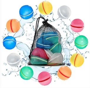 MagMen Aquabombs! Magnetic Reusable Water Balloons (10-Pack) - Multicolor, Fast-Fill, No Mess, No Tie, Easy Snap Seal Water Bombs for Endless Summer Splash Battles!