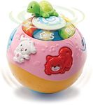 VTech Crawl & Learn Baby Activity Ball, Baby Play Centre, Educational Baby Musical Toy, Sound Toy with Lights, Numbers & Music for Babies & Toddlers 6 Months+, Boys & Girls , Pink, English Version