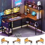 Aheaplus L Shaped Gaming Desk with 