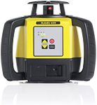 Leica R620,RE140, Alkaline Rugby 620 2600-Feet Self Leveling Horizontal and Manual Single Slope Rotary Laser Kit with Rod Eye 140 Receiver, Yellow