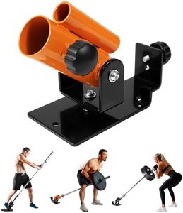 Yes4All Deluxe T-Bar Row Platform – Full 360° Swivel & Easy to Install – Fits 1” Standard and 2” Olympic Bars (Orange), SJXD