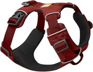 Ruffwear, Front Range Dog Harness, Reflective Soft Padded Everyday Harness with Dual Leash Clips, Adjustable and Lightweight Fit for Training or Walking for All Dogs, Red Clay, Small