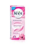 Veet Silk and Fresh Hair Removal Cream, Normal Skin - 50 g (Pack of 3)