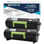 LCL Compatible Toner Cartridge for Lexmark 51B1H00 51B0HA0 MS417DN MS517DN MS617DN MX417DN MX517DE MX617DE MX417de (2-Pack Black)