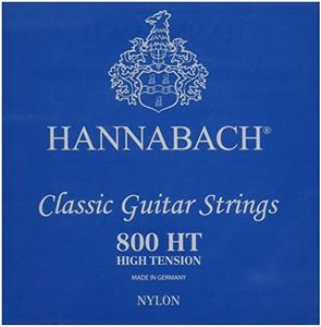 Hannabach 652387 Series 800 Silver Plated High Tension String Set for Classic Guitar - Blue