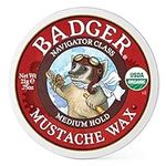Badger - Mustache Wax, Medium Hold,