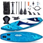 Zupapa 10'6 Paddleboard with Kayak Seat,Inflatable Stand Up Paddle Board,iSUP Paddle Board with complete kits