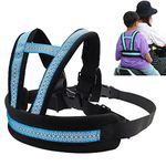 SNOWIE SOFT Kids Safety Belt For Two Wheeler With Reflective Strips,Portable Seat Belt Children Motorcycle Harness For Motorcycle Bike,Adjustable Safety Harness For Kids Ride Strap (2-12Years),Blue