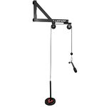 LEEWAY LAT and Lift Pulley System, Cable Machine with Loading Pin for Home Gym, Fitness Workout, Pull Down for Exercise Your Triceps, Biceps Curl, Back, Forearm, Shoulder (Black)