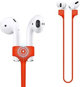 Deexeen Compatible for Magnetic Anti-Lost Strap AirPods 1 2 Pro Accessory - Colorful Soft Sport String Tether Lanyard, Running Silicone Wire Cable Connector, Silica Gel Neck Rope Cord - Red