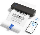 Bisofice L81 Thermal Printer - Inkless Portable Printer 300DPI for 2''/3''/4''/A4 Thermal Paper, Bluetooth Printer for Office, Travel, Study, Home, Compatible with Android & iOS - Black