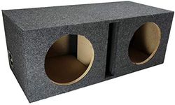 American Sound Connection Car Audio Dual 10" Vented Subwoofer Stereo Sub Box Ported Enclosure 5/8" MDF