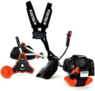 FUXTEC FX-MT252ER 5in1 Petrol Brush Cutter Multitool – 52cc 3HP 2-Stroke Engine with Hedge Trimmer, Adjustable Pole Pruner, Strimmer & Brush Cutter Attachments, 1m Extension & Carrying Strap Included