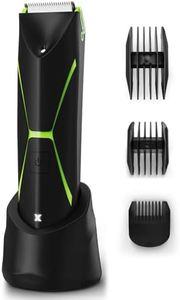 Electric Body Hair Trimmer for Men: Manscape Ball Trimmer Waterproof Pubic Hair Groomer Cordless Rechargeable Groin Shaver Replaceable Blade Shaving Wet/Dry Hygiene Razor Portable Body Grooming Travel