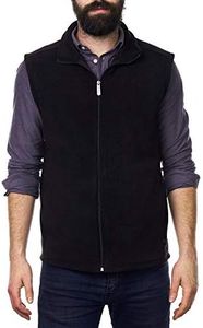 Alpine Swiss Ethan Mens Lightweight Full Zip Up Fleece Vest BLK XL