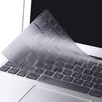 MOSISO EU/UK Keyboard Cover Compatible with MacBook Air 13 inch A1466 A1369 2010-2017&Compatible with MacBook Pro 13/15 inch (with/Without Retina Display, 2015 or Older Version), Clear