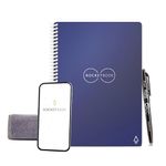 Rocketbook Everlast Smart Reusable Notebook, Executive Size, Midnight Blue, 6" x 8.8" (EVR-E-K-CDF)