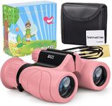 Kids Binoculars,Shockproof 8 x 21 High Resolution Compact Kids Binoculars Real for 3-12 Boys and Girls,Perfect for Bird Watching, Hiking,Camping,Travel, Christmas Birthday Gift