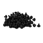 sourcing map Computer PC Case PWM3 x 5mm Phillips Washer Motherboard Screw Black 100pcs