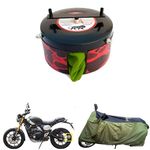 BIKEBLAZER® Semi-Automatic Full Body Bike Covers - Heavy Duty Device | Water Resistant | UV Protection | 100% Dust Proof | Anti-Theft & Scratch Proof Covers, Compatible with All Triumph Motorcycles