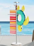 Natural Marble Outdoor Towel Rack w