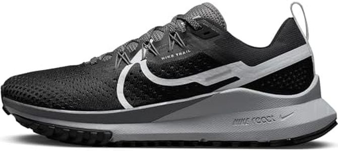Nike Women's React Pegasus Trail Running Shoe, Black/Aura-Dark Grey-Wolf Grey, 5 UK