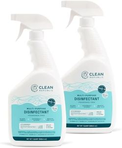 Clean Republic Multi-Purpose Disinfectant - ALL NATURAL Disinfectant Spray - Safe for People, Pets & Plants - Bleach Free and Fragrance Free, Freshens Air & Removes Odors, 32oz - 2 Pack