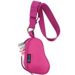 Beautyflier Asthma Inhaler Case Lanyard Holder Keychain Travel Handy Mini Bag for Adults and Kids, Does Not Include Inhaler (Hot Pink)