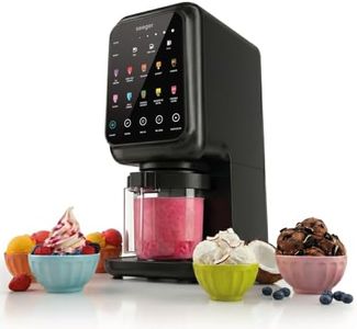 Seeger MultiCream Eismaschine, 1,5L, 10 Funktionen für Eis, Sorbet, Gelato, Milchshakes, Slushi & Frozen Yogurt, Mix-In Funktion, inkl. 3 Behältern, Touchscreen, BPA-Frei, 800W