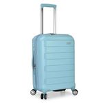 Traveler's Choice Indestructible Polypropylene Hardshell Expandable Spinner Luggage, Baby Blue