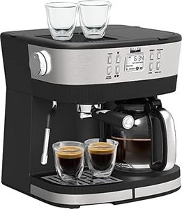 Bella Pro Series - Combo 19-Bar Espresso and 10-Cup Drip Coffee Maker - Stainless Steel (Refurbished)