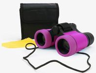 Kid Binoculars Shock Proof Toy Binoculars Set - Bird Watching - Educational Learning - Hunting - Hiking - Birthday Presents -Gifts for Children