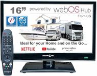 Unispectra ® 16 inch 12v Smart TV (webOS) Full HD 240v 24v 12v TV Freeview & SAT Tuner, 3x HDMI, 2x USB, Magic Remote. 12V TVs for Motorhomes, Campervan, Caravan TV, Truck, Van, Boat