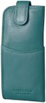 Real Leather Slim Glasses Case in T