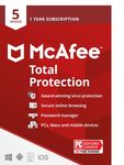 McAfee Total Protection 5 Device [Activation Card by mail]