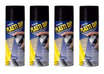 4 PACK PLASTI DIP Mulit-Purpose Rubber Coating Spray BLACK 11oz Aerosol