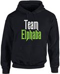 Hippowarehouse Team Elphaba unisex Hoodie hooded top (Specific size guide in description) Black