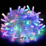 CNMTCCO Fairy Lights, 50 LEDs Battery Operated String Lights for Indoor Outdoor Bedroom Lighting, Wedding Decor, Party, Garden, Christmas, Tree Decoration (5M/16.4FT Multicolor)