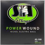 SIT Strings NR45100L Nickel Plated Bass Guitar Strings, 4-String Light