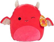 Squishmallows Original 10-Inch Karlie The Devil - Official Jazwares Halloween Plush - Collectible Soft & Squishy Stuffed Animal Toy - Add to Your Squad - Gift for Kids, Girls & Boys