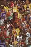 Grupo Erik Basketball Superstars Poster - 36 x 24 inches / 91.5 x 61 cm - Shipped Rolled Up - Cool Posters - Art Poster - Posters & Prints - Wall Posters