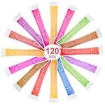 TAGVO 120pcs Ice Pop Mold, Healthy Homemade Snack Ice Lolly Bags, Freezer Pop, Gogurt, Ice Candy, BPA Free and FDA Approved Popsicle Maker with Ziplock