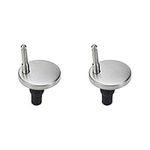 WDONAY 2PCS Toilet Seat Hinge Fixings Toilet Seat Top Fix Quick Release Hinges Expanding Rubber Screws, 1.85"