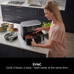 Ninja Foodi Dual Zone Air Fryer – 2-Basket Digital Cooker